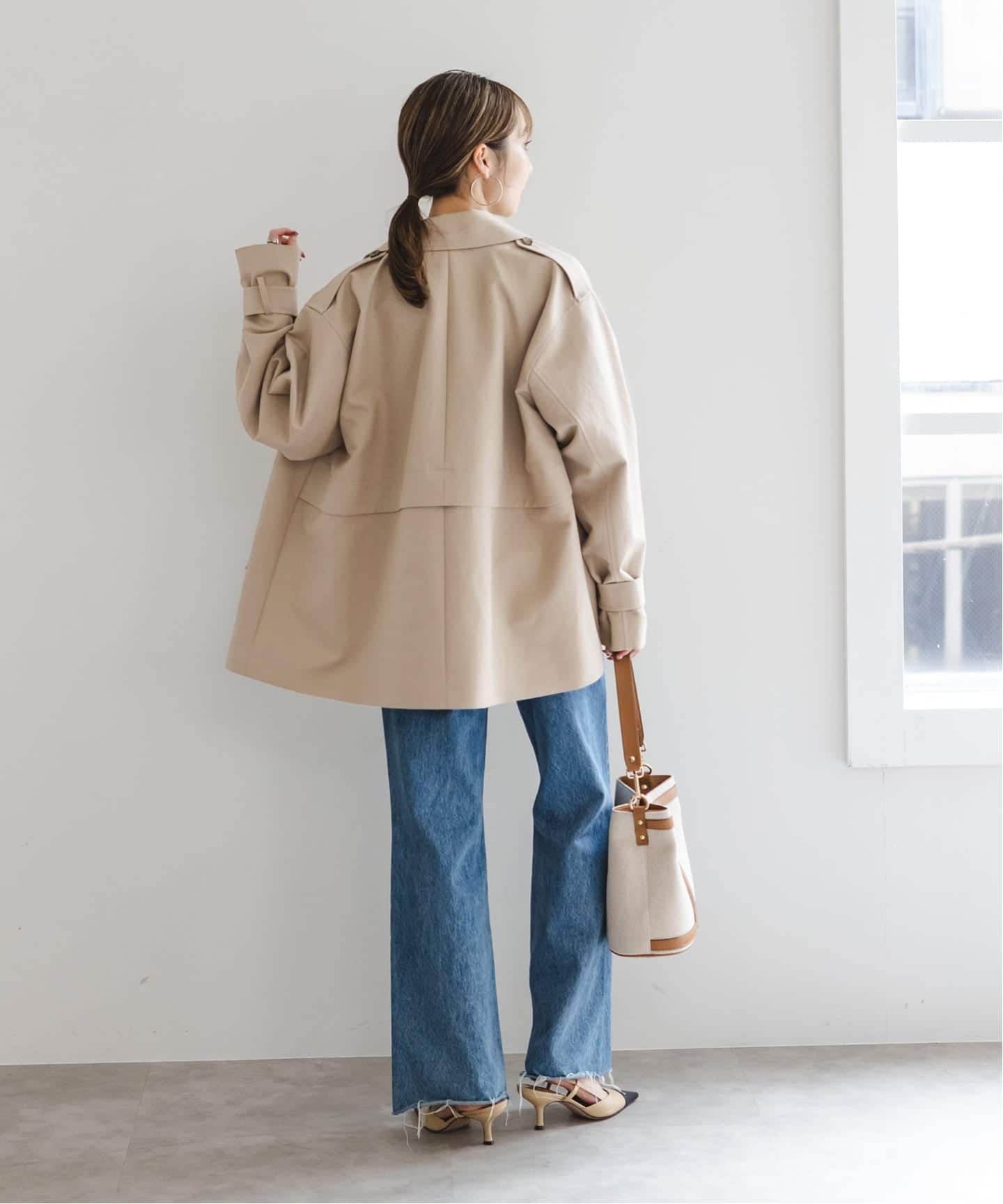 WEB限定追加》コットンダブルクロスハーフコート（その他ブルゾン