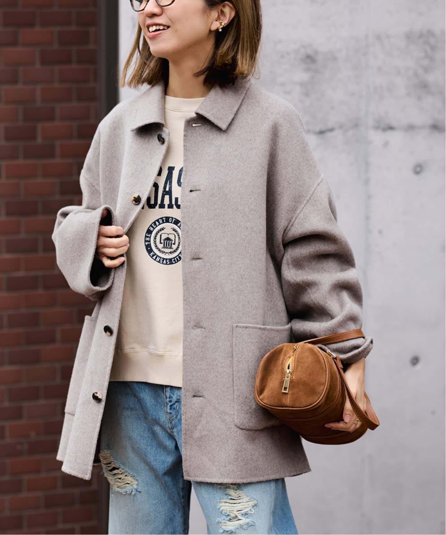 ≪追加≫ハミルトンバルカラーミドルコート（ステンカラーコート