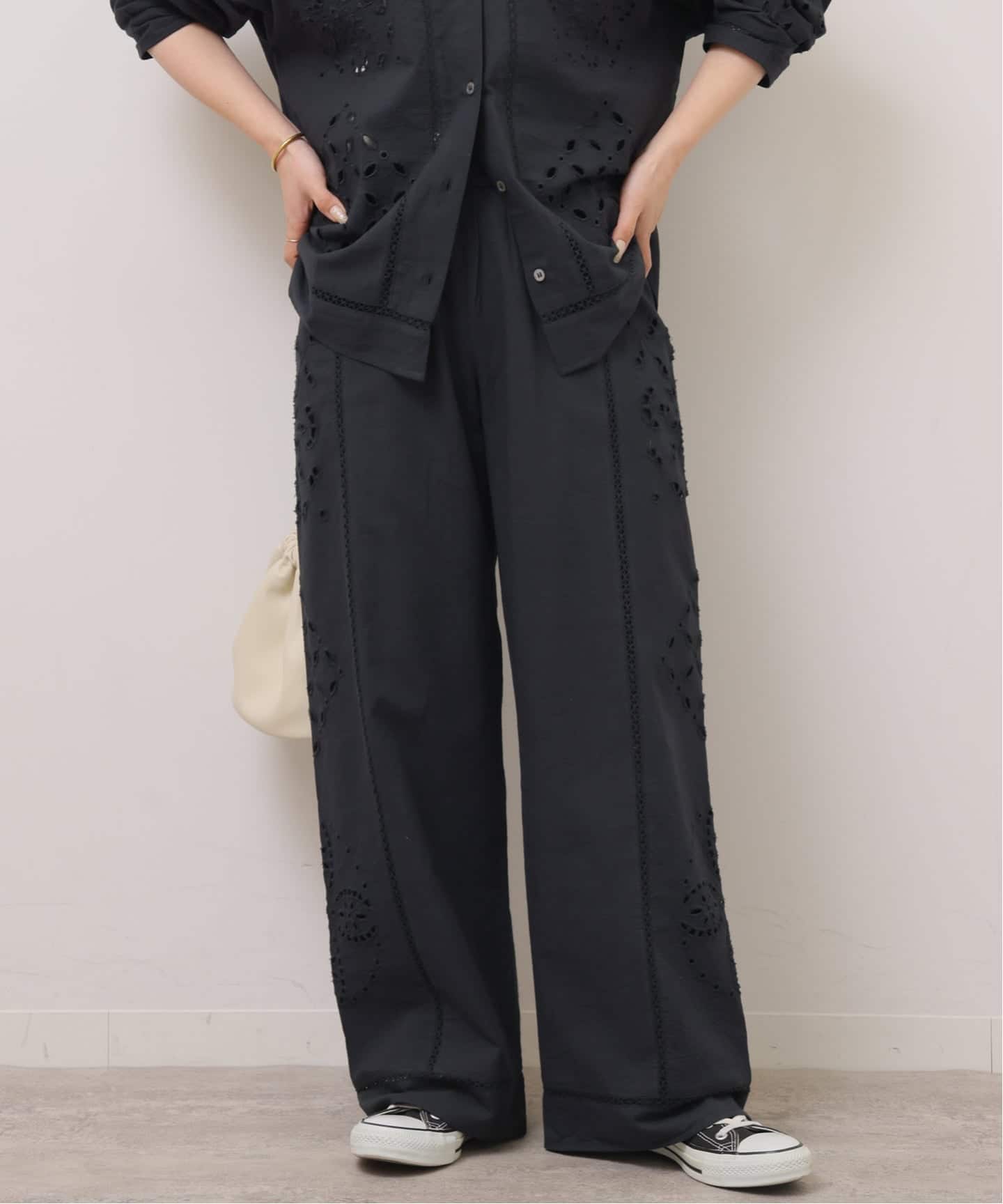 26SS新作］カットワークエンブロイダリーパンツ（その他パンツ
