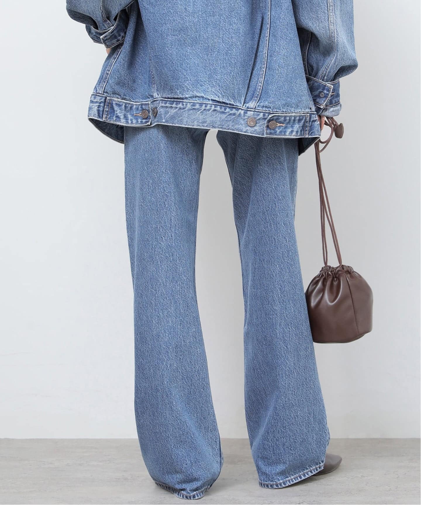 26SS新作］別注【LEVI'S】RIBCAGE WIDE LEG：デニム（デニムパンツ