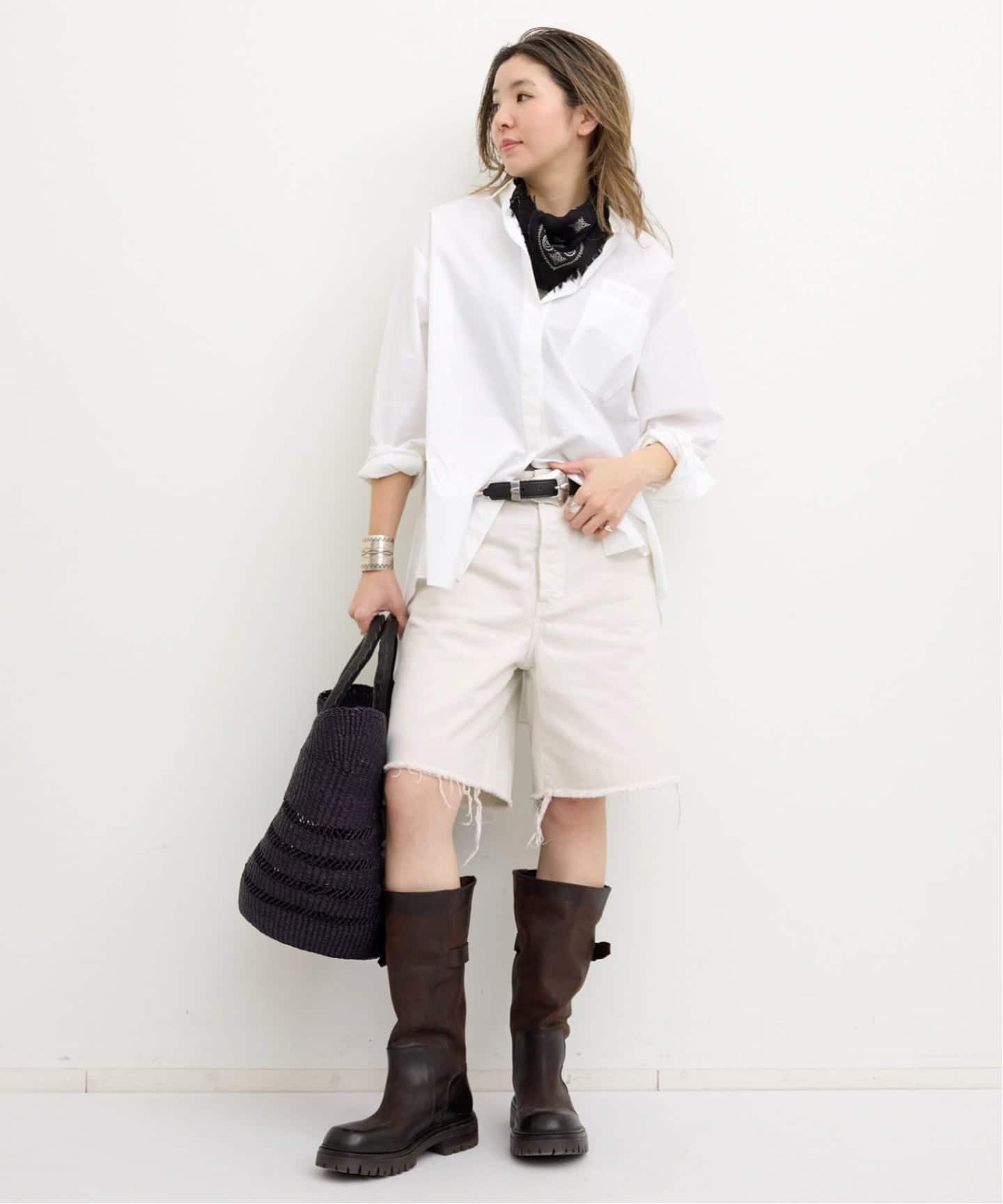 RED CARD/レッド カード】 HALF DENIM（デニムパンツ・ジーンズ）｜L