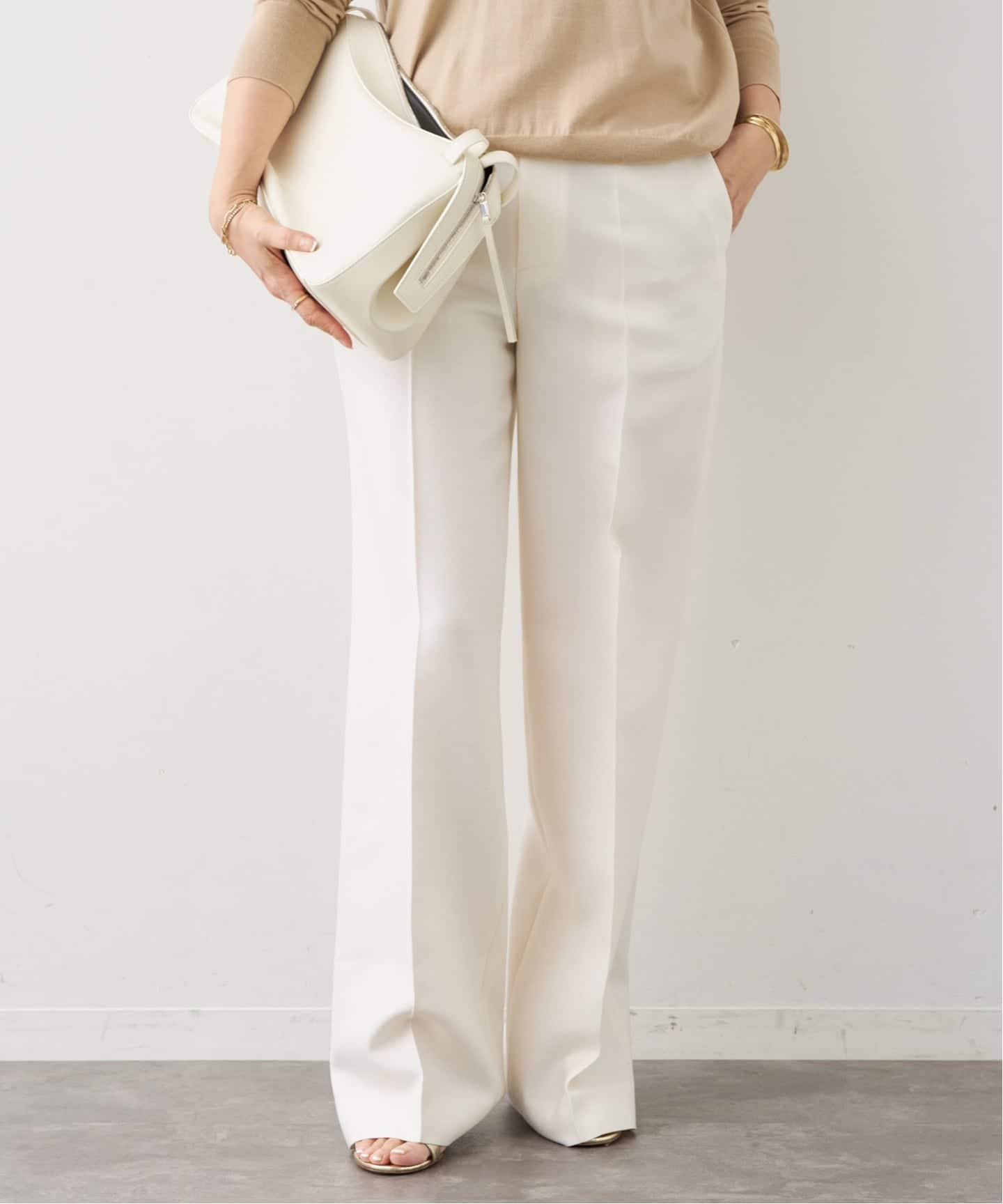 R2W/アールツーダブリュー】 BRUNI WOOL SILK PANTS（スラックス