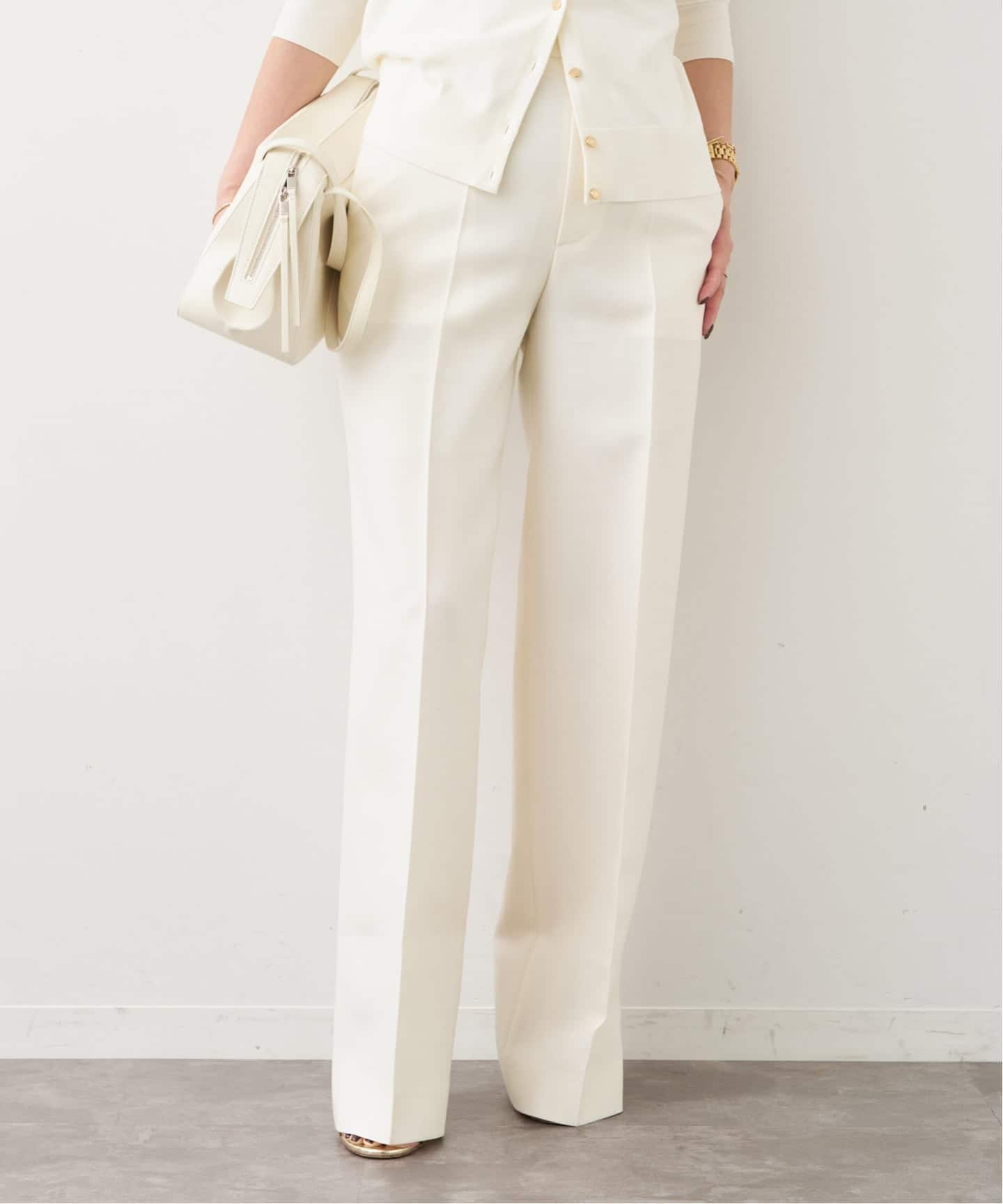 R2W/アールツーダブリュー】 BRUNI WOOL SILK PANTS（スラックス