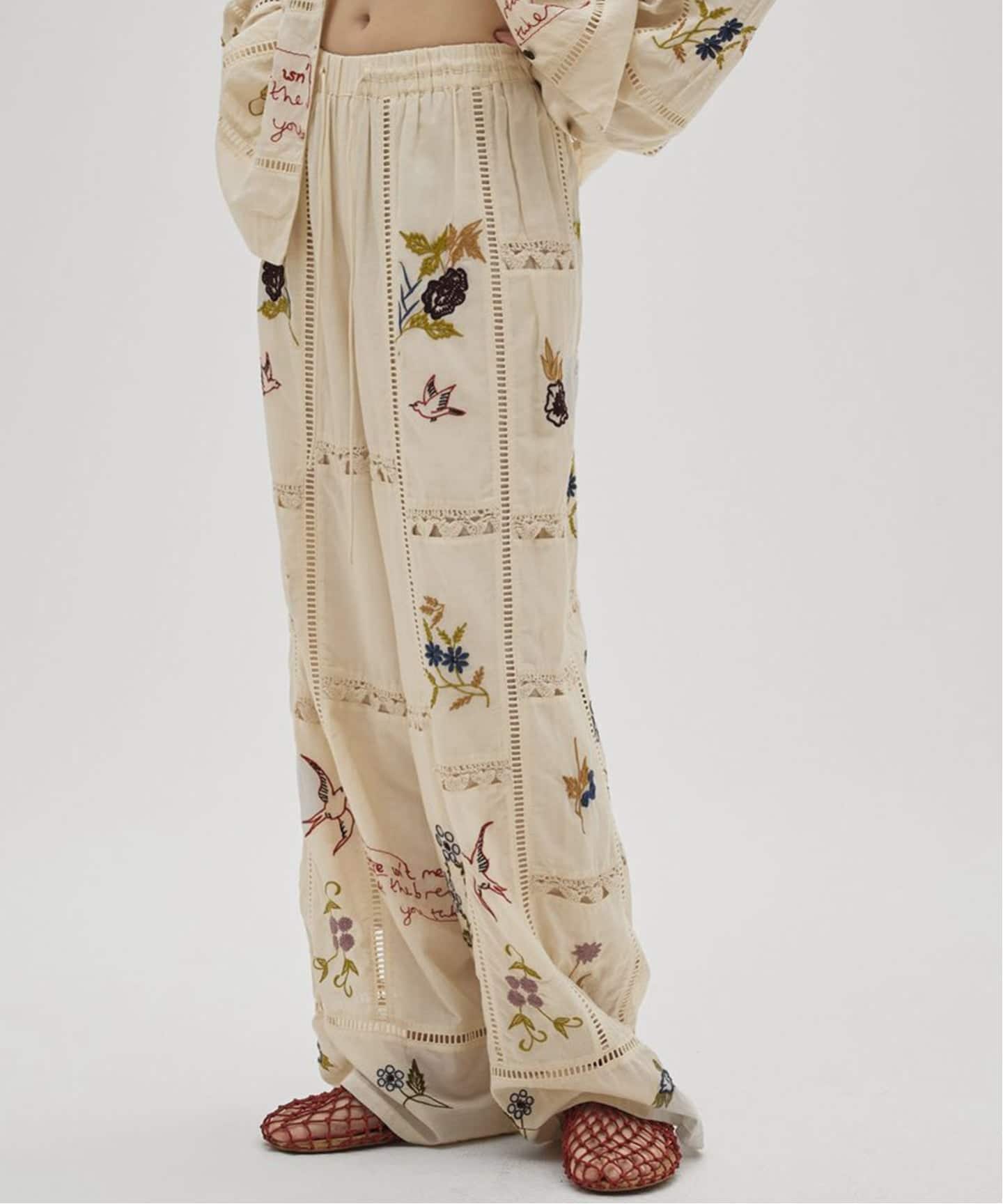 予約》TODAYFUL Embroidery Patchwork Trousers（スラックス）｜BOICE