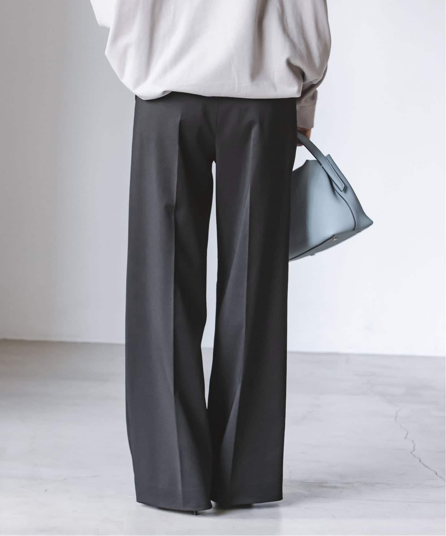 追加・WEB限定カラー》エステルツイルストレッチスラックスパンツ