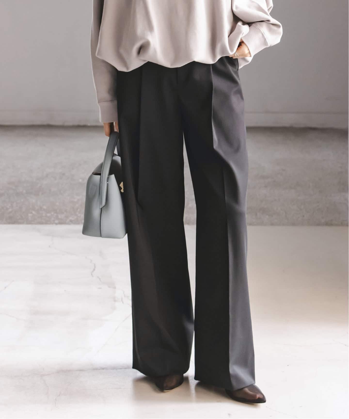 追加・WEB限定カラー》エステルツイルストレッチスラックスパンツ