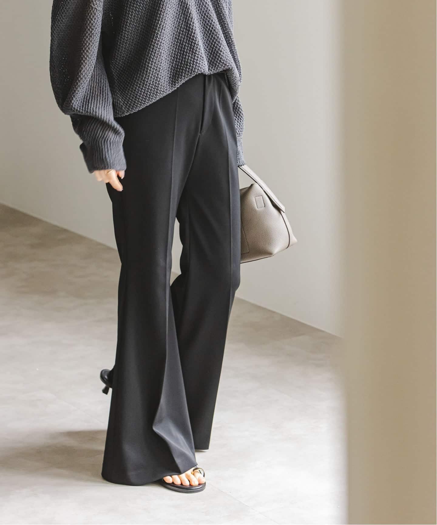 予約》ジャージーフレアパンツ（スラックス）｜NOBLE（ノーブル）の
