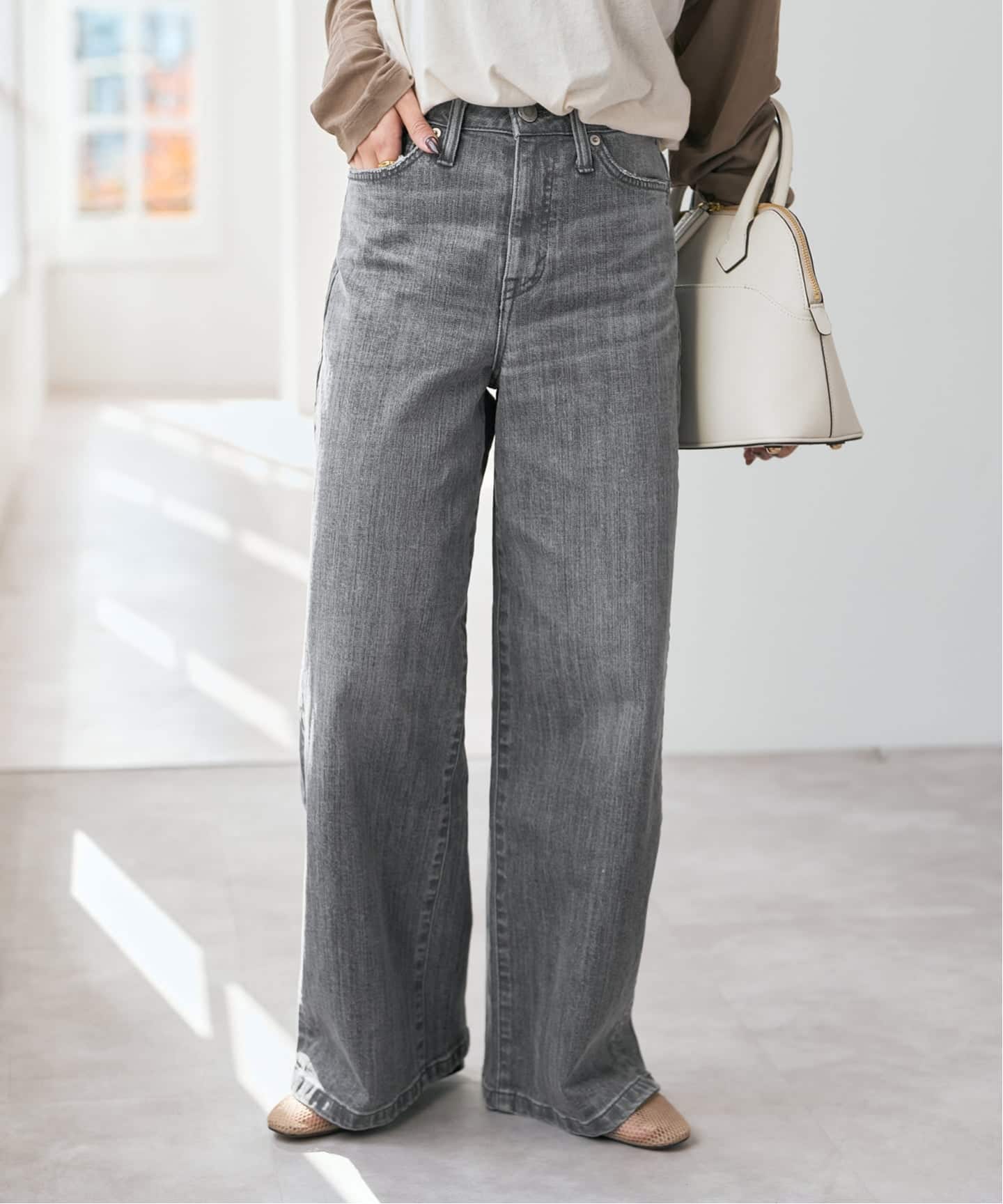 SOMETHING / サムシング 別注 NEW LISA WIDE*（デニムパンツ・ジーンズ