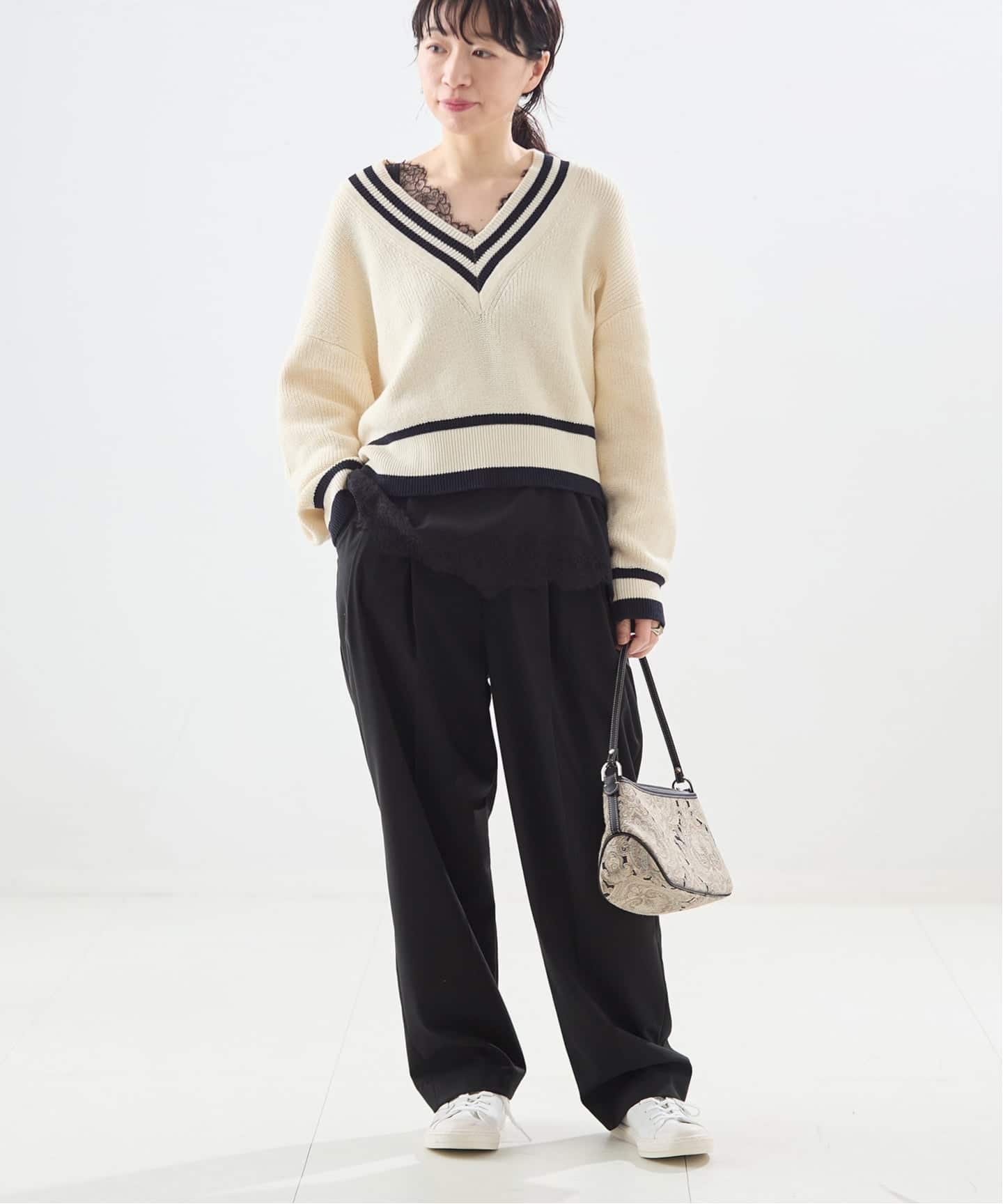 予約》無地/ストライプテーパードパンツ（スラックス）｜JOURNAL