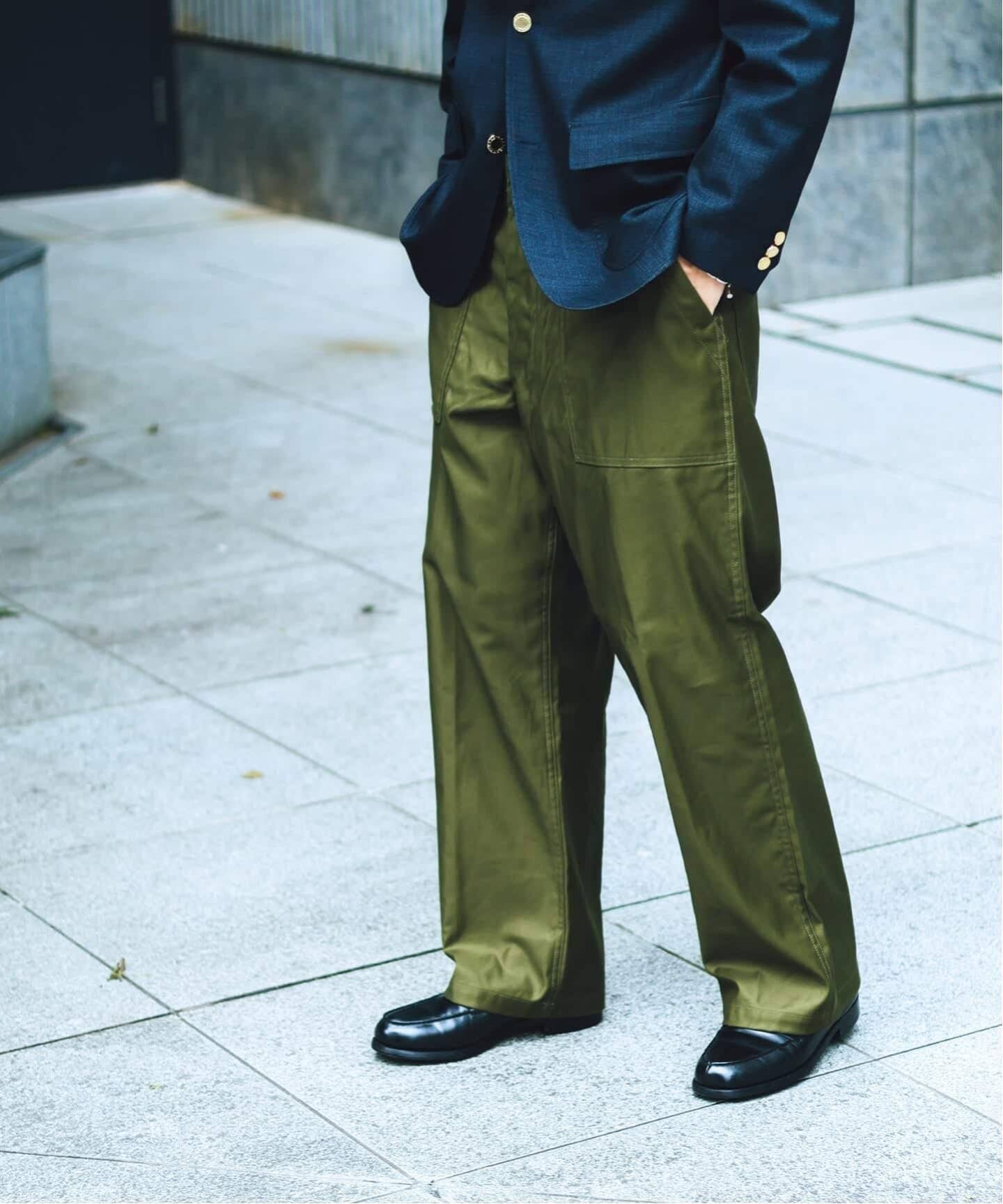 CIOTA for EDIFICE 別注 スビンコットン モールスキン ベイカーパンツ