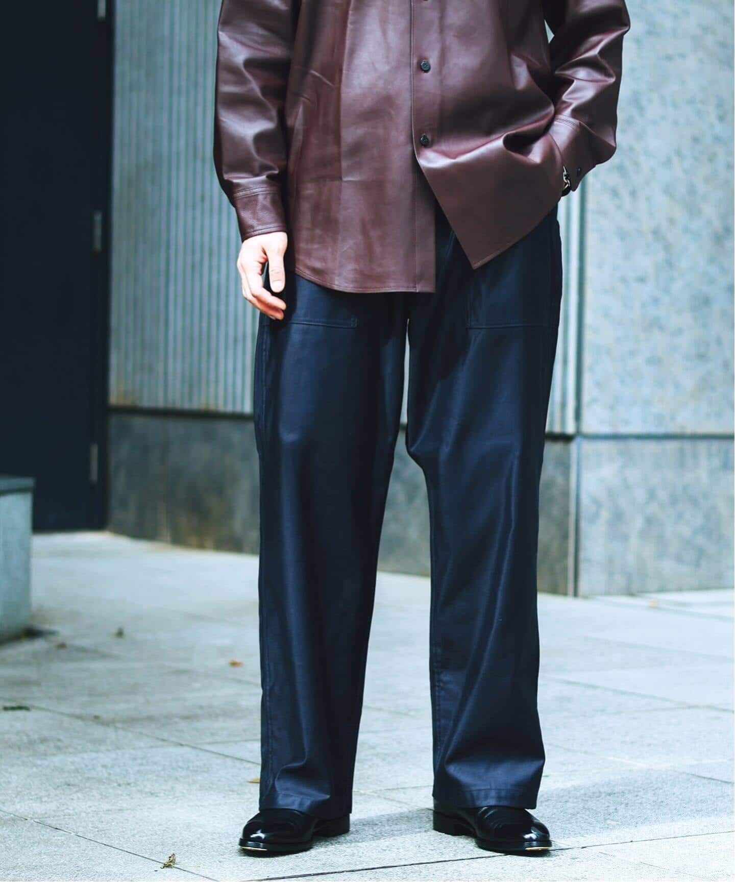 CIOTA for EDIFICE 別注 スビンコットン モールスキン ベイカーパンツ