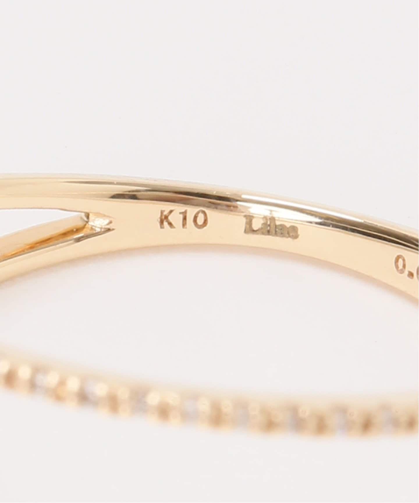 ダイヤハーフエタニティダブルリング K10（リング）｜Lilas（リラ）の