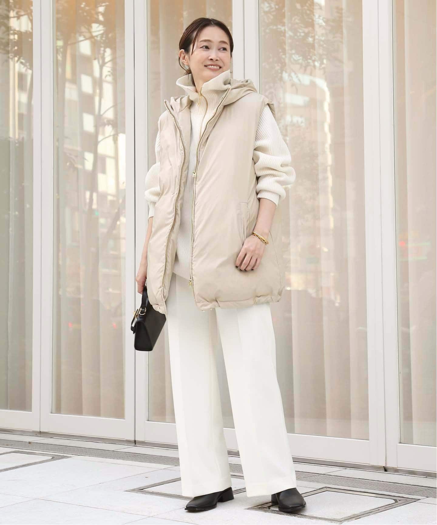 everyday i like ドゥーズィエムクラス 中綿 ロングベスト