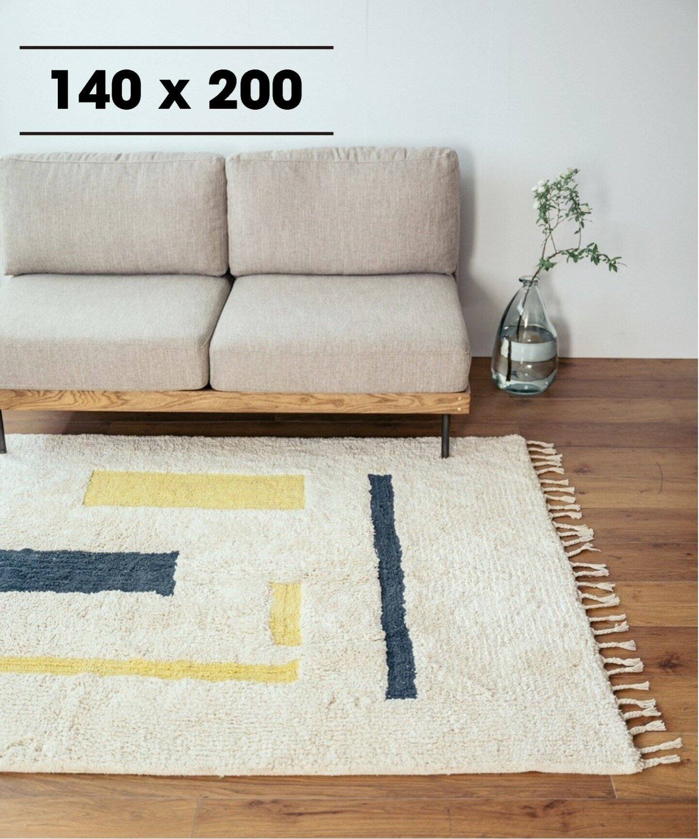 GLENOAKS ラグ 120×160 ジャーナルスタンダード GLENOAKS ラグ 120×160