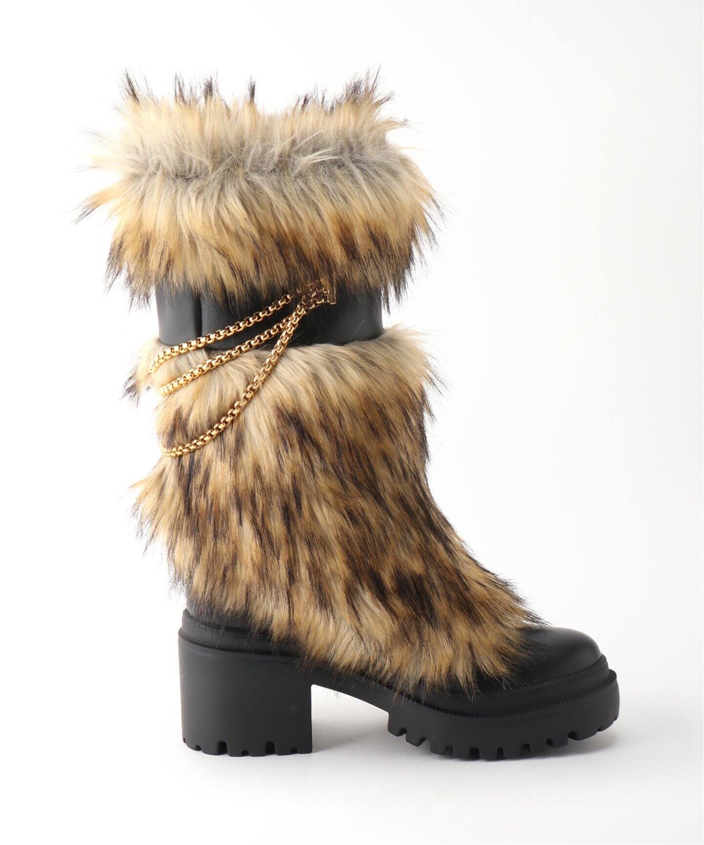 GIUSEPPE ZANOTTI/ジュゼッペ ザノッティ】Fake fur BOOTS（ロング