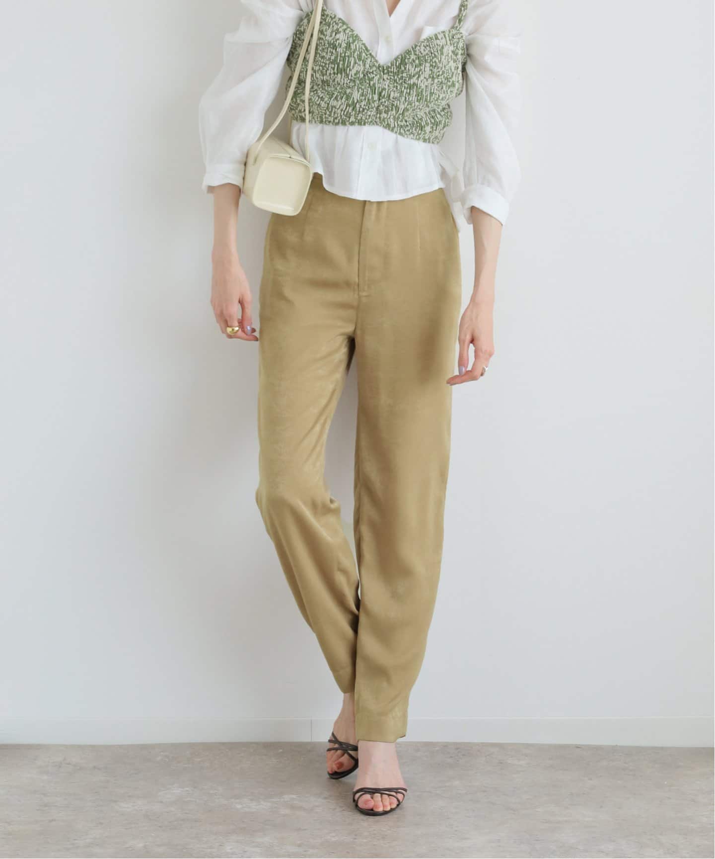 テーパードサテンパンツ（その他パンツ）｜U by SPICK&SPAN（ユー