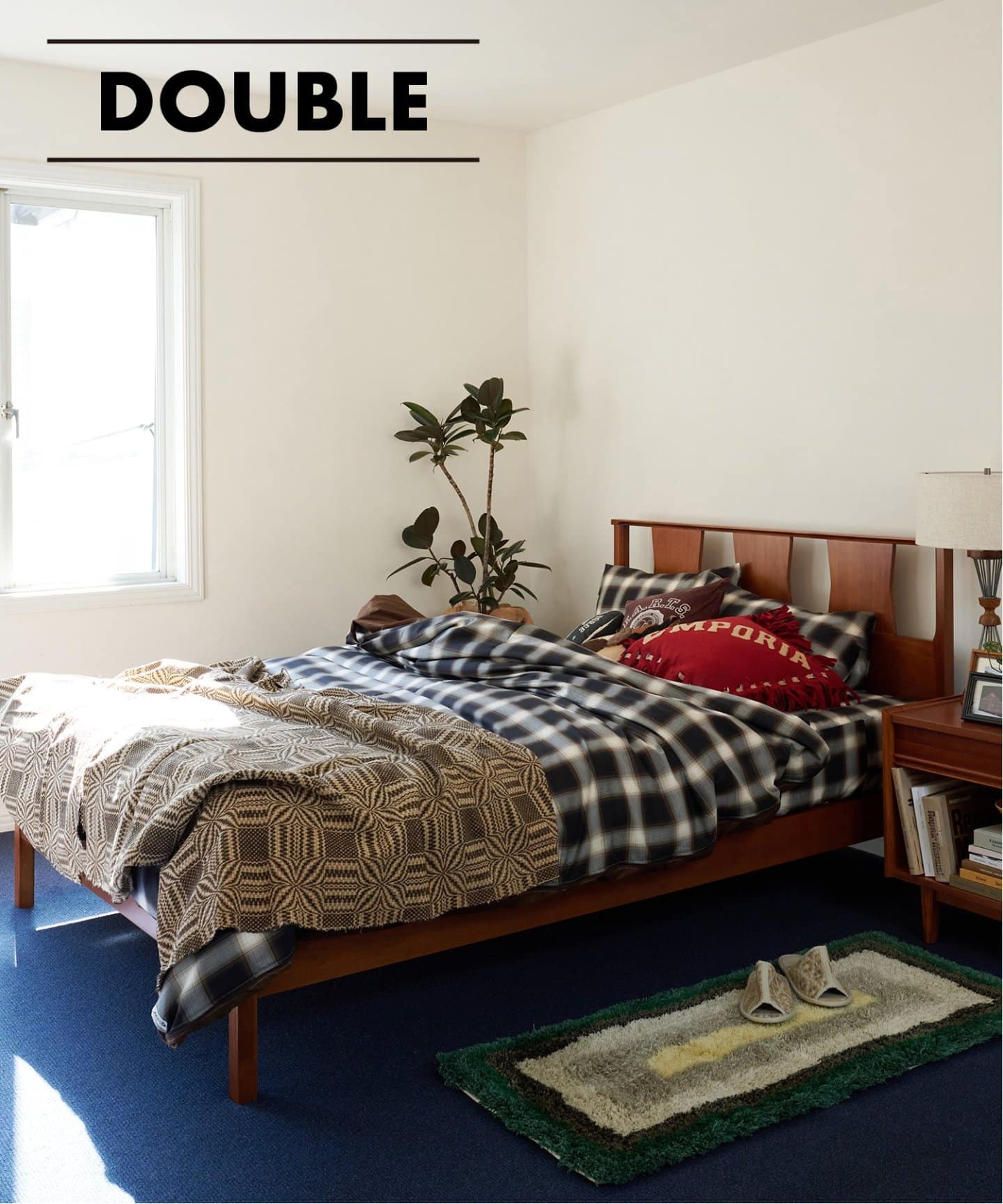 大型商品》BROOKS BED_double ブルックスベッド ダブルサイズ（ベッド