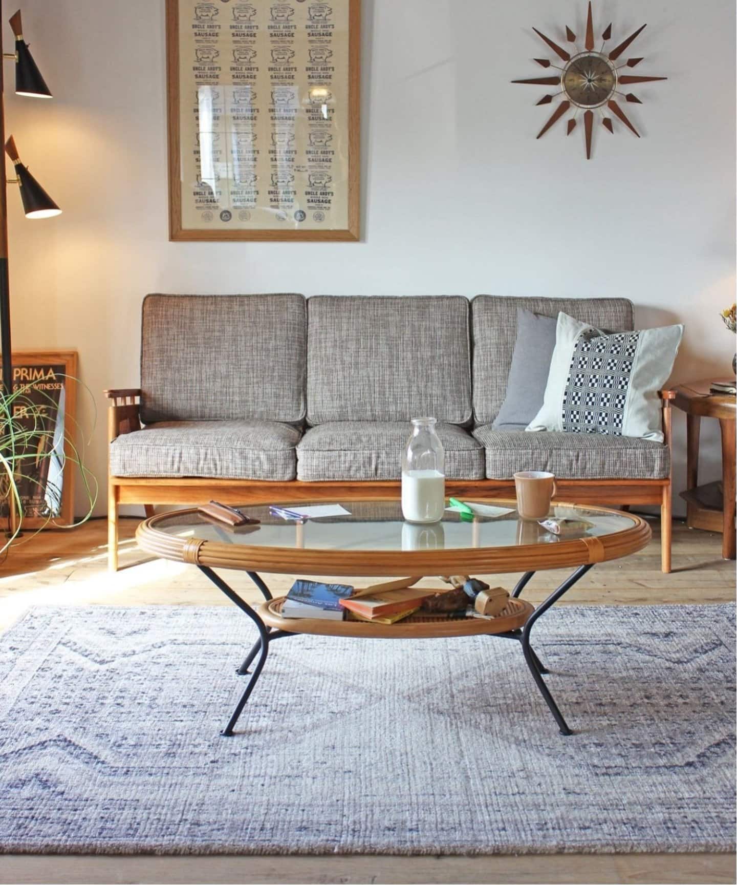 大型商品》WICKER SOFA 3P ウィッカーソファ（ソファ）｜ACME