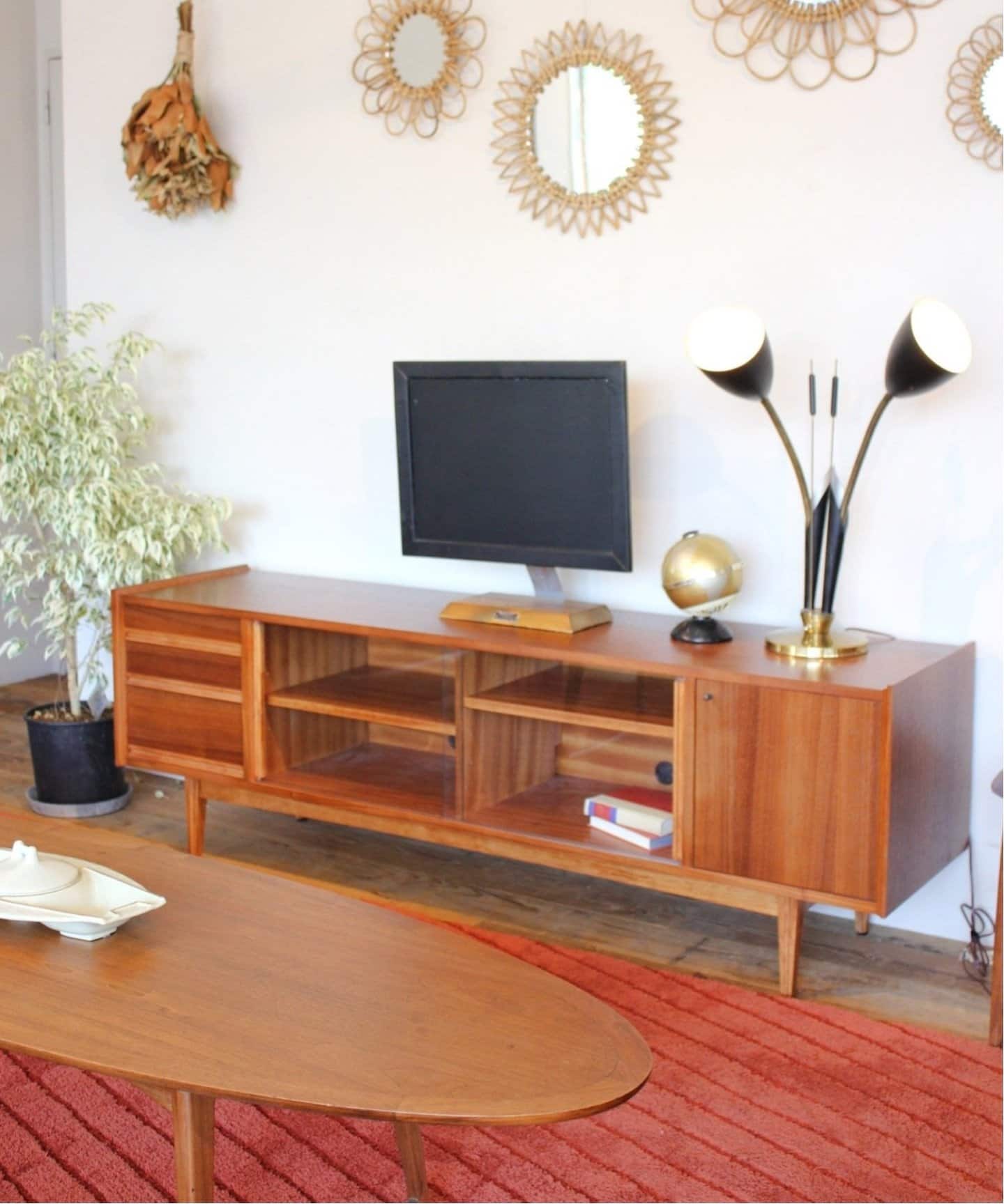 大型商品》TRESTLES TV BOARD W1800 トラッセルテレビボード（収納家具