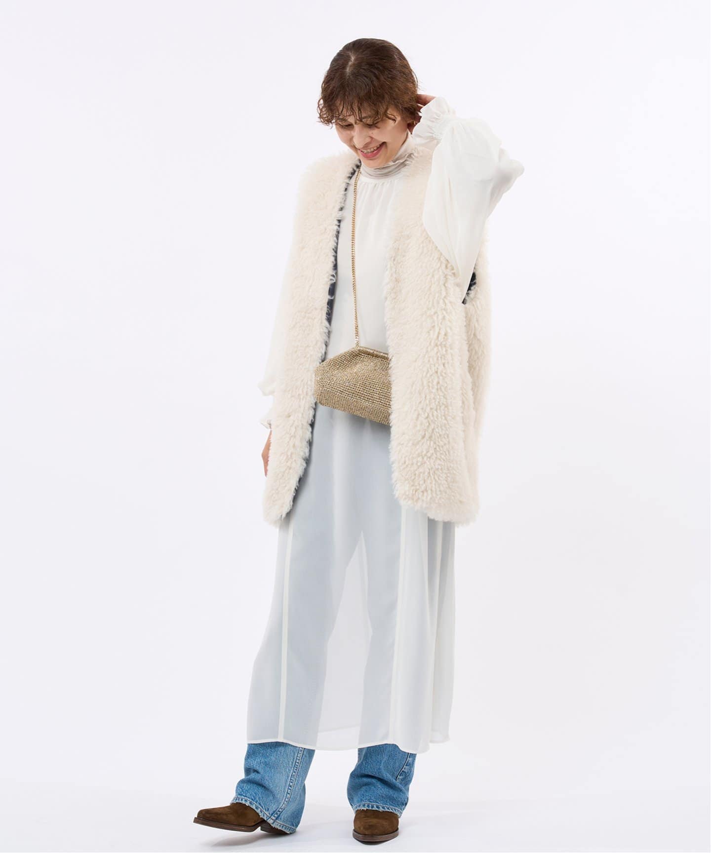 バックリボンシアーワンピース（ワンピース）｜IENA（イエナ）の通販