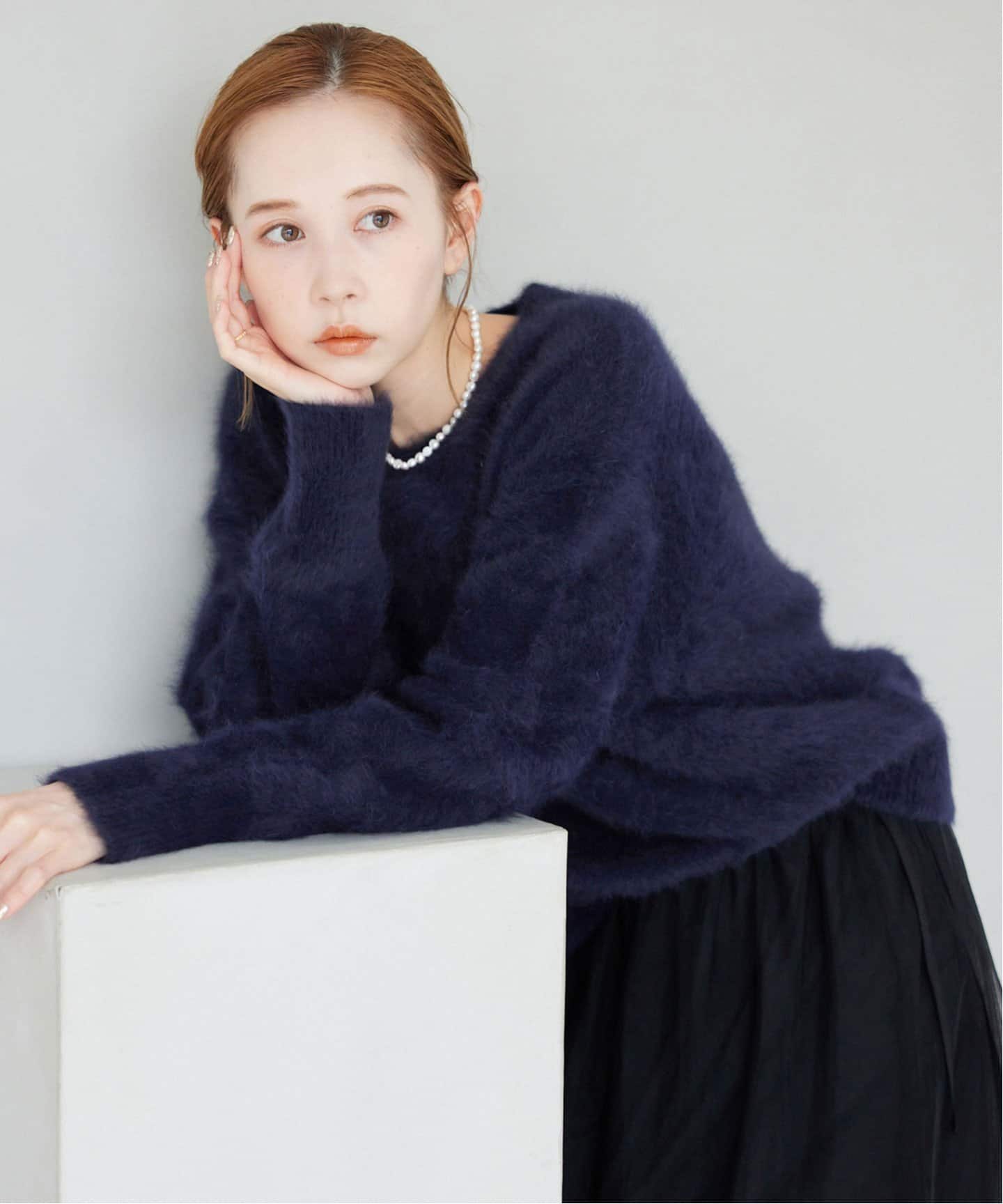 追加》フォックスカシミヤプルオーバー（ニット／セーター）｜SLOBE