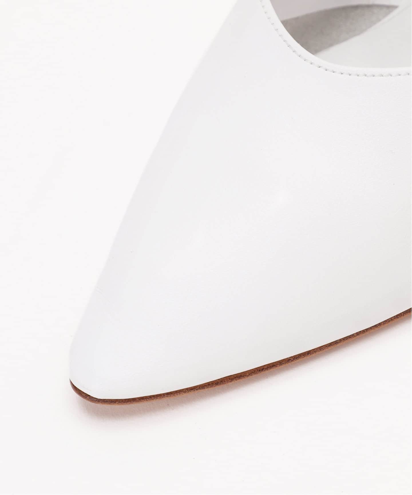 abc ポインテッドトゥ ミュール（ホワイト）（その他シューズ）｜EDIT