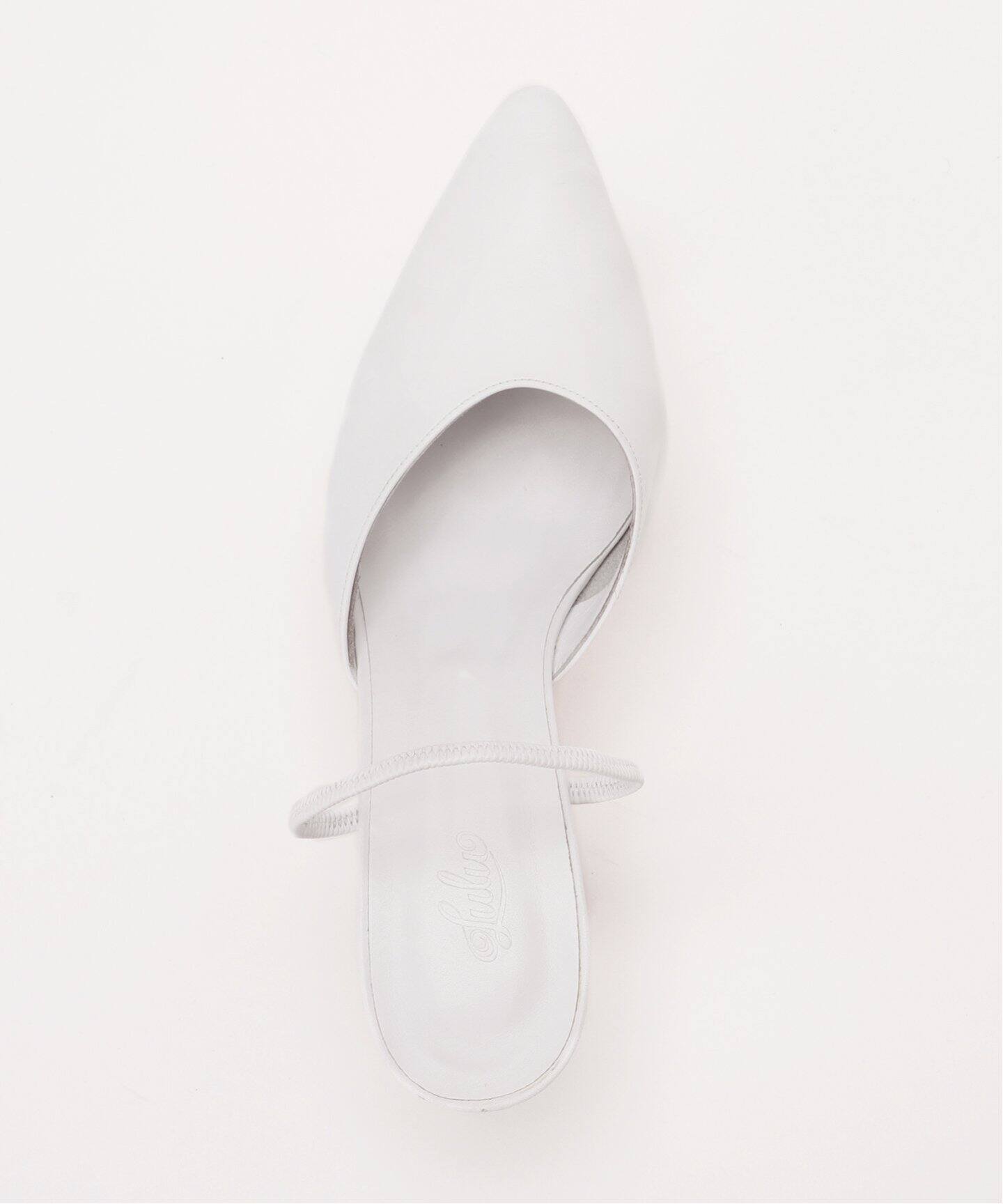 abc ポインテッドトゥ ミュール（ホワイト）（その他シューズ）｜EDIT