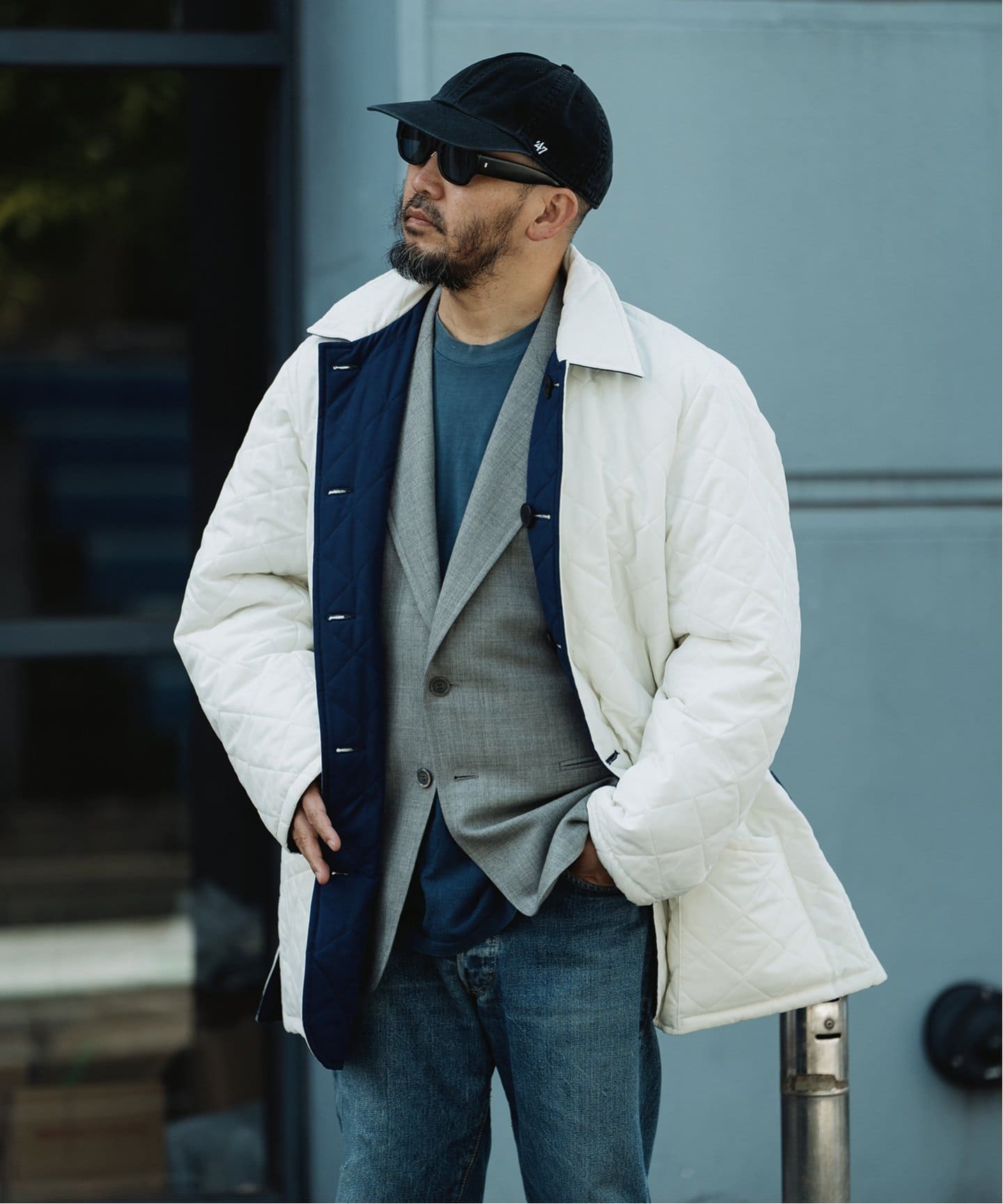 LAVENHAM / ラベンハム】別注 リバーシブル ジャケット（中綿