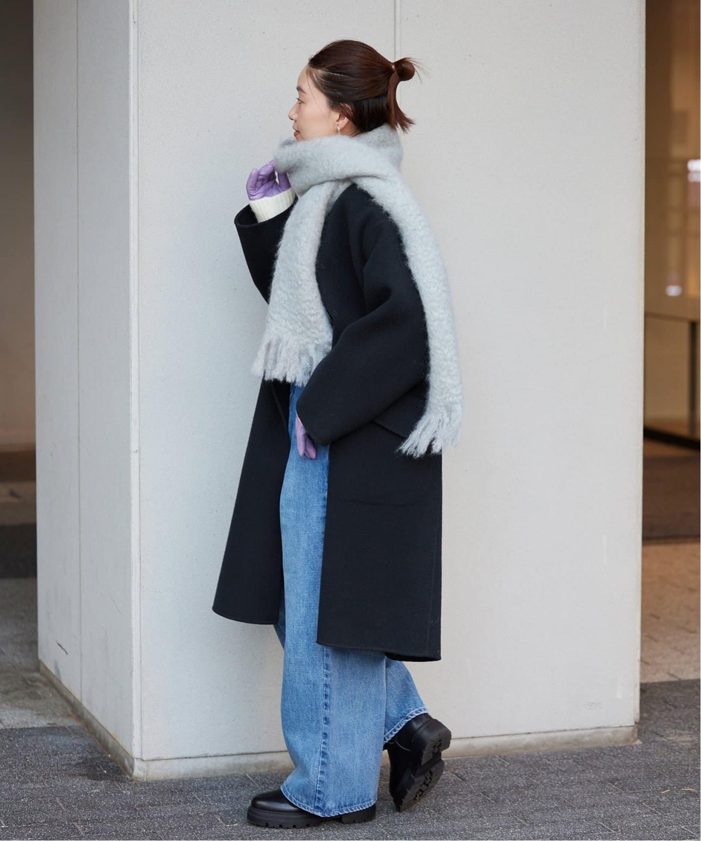 モッサーダブルフェイス Vネックコート（ノーカラーコート）｜IENA