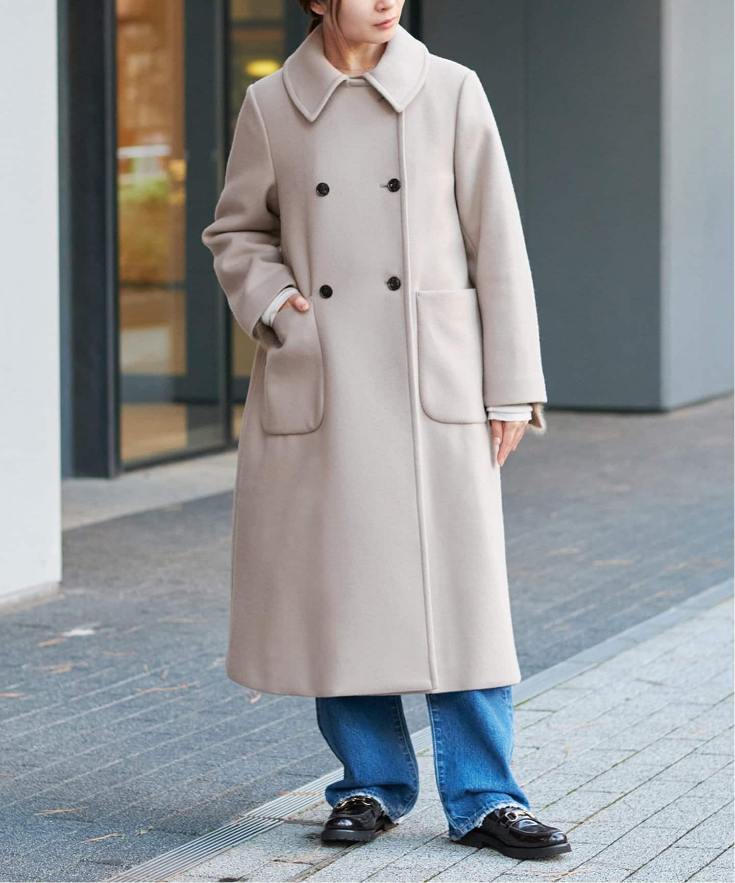 メルトンW前 Aラインコート（その他ブルゾン／アウター）｜IENA