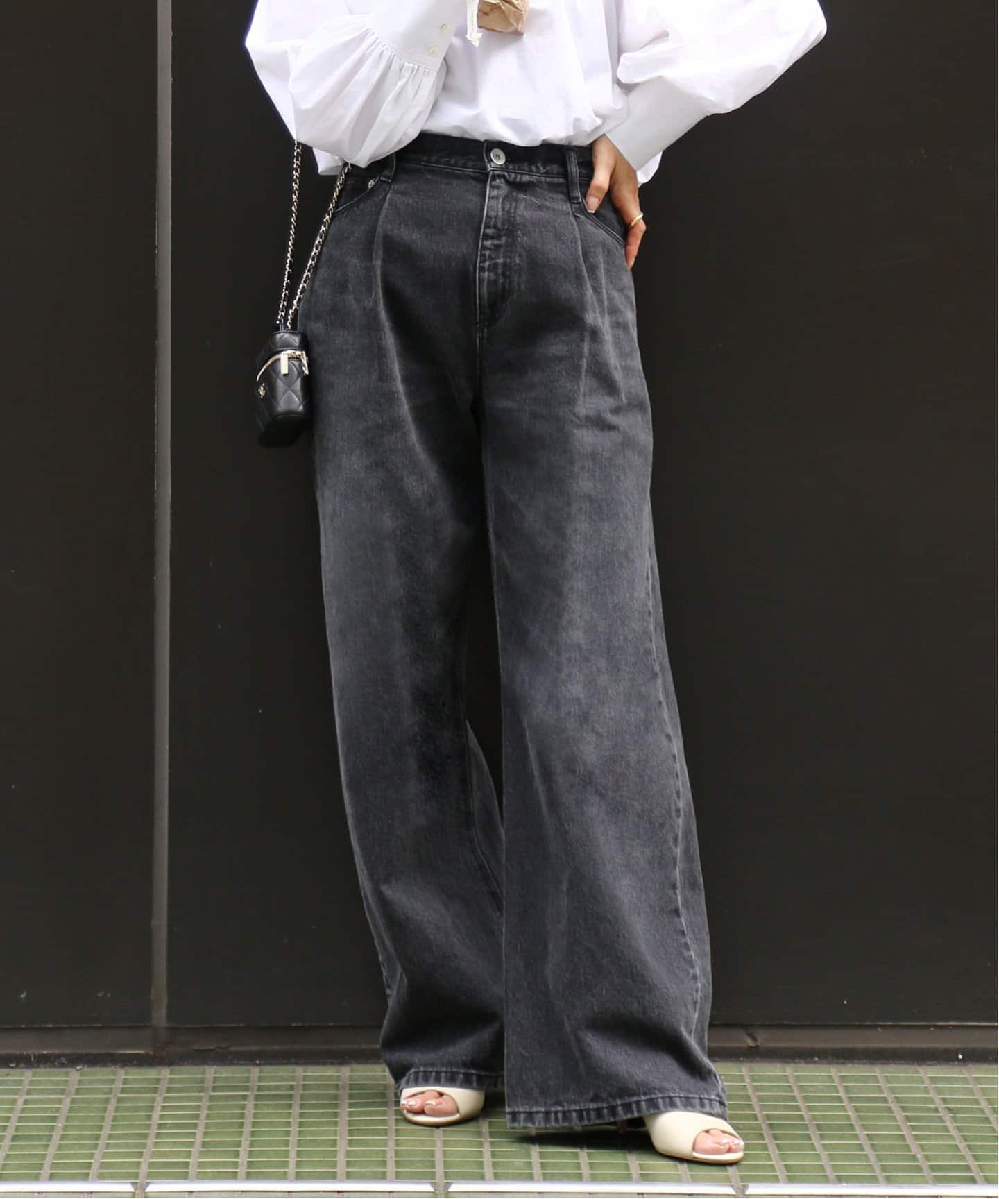 EVERYDAY I LIKE タックバギーデニム38