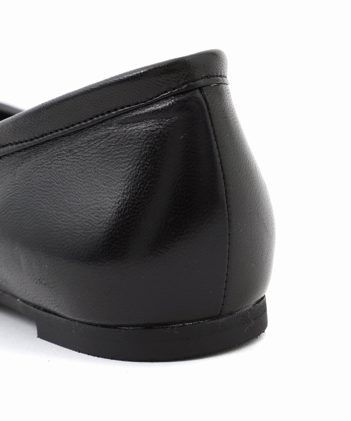 GRISEレザースクエアプリーツフラット（フラットシューズ）｜LE TALON