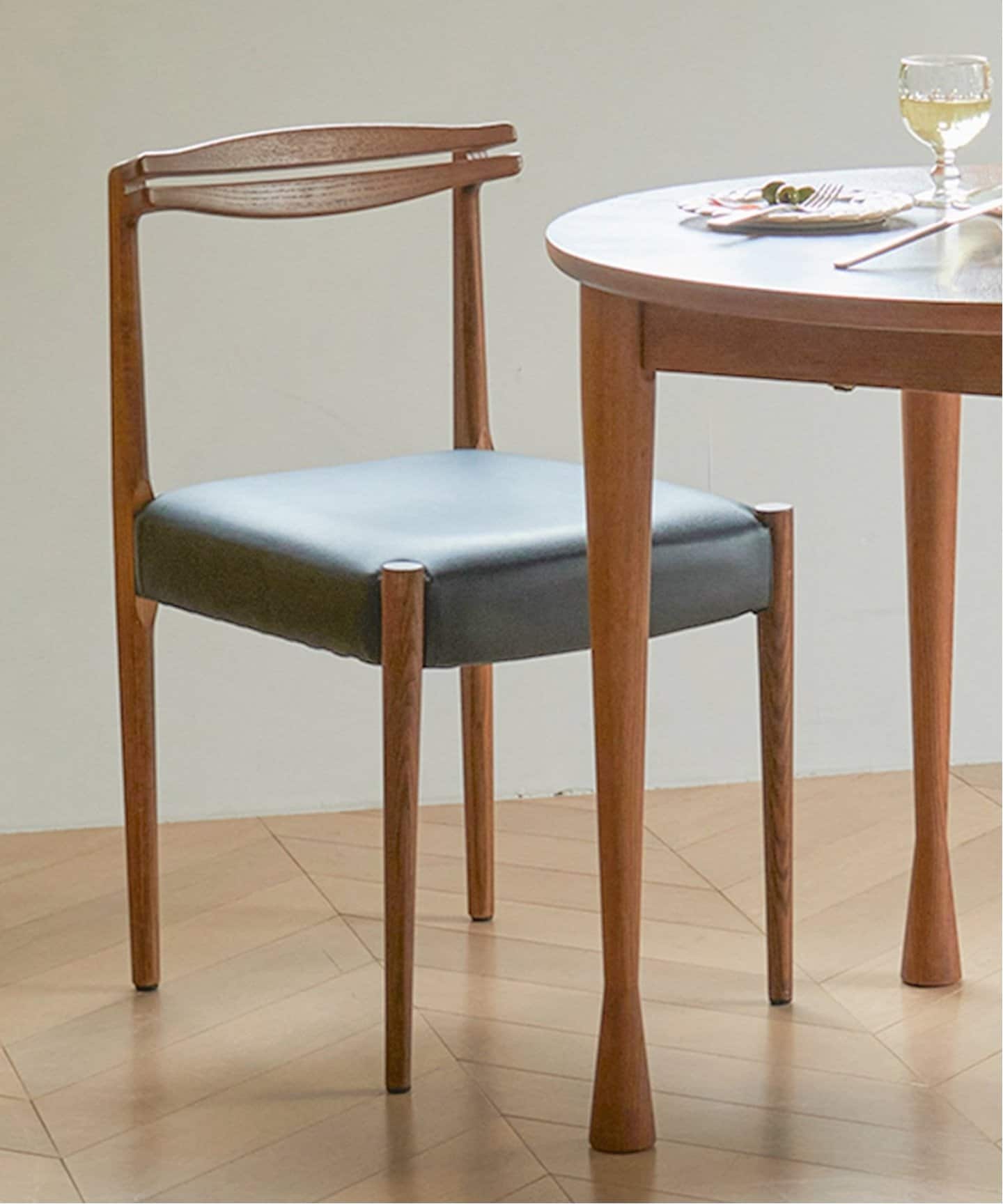 大型商品》AROS ROUND TABLE brown アロス ラウンド テーブル ブラウン