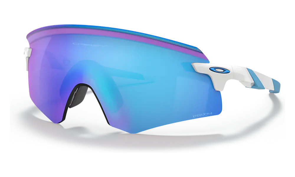 Oakley Encoder Prizm Road White/Blue Cycling Glasses