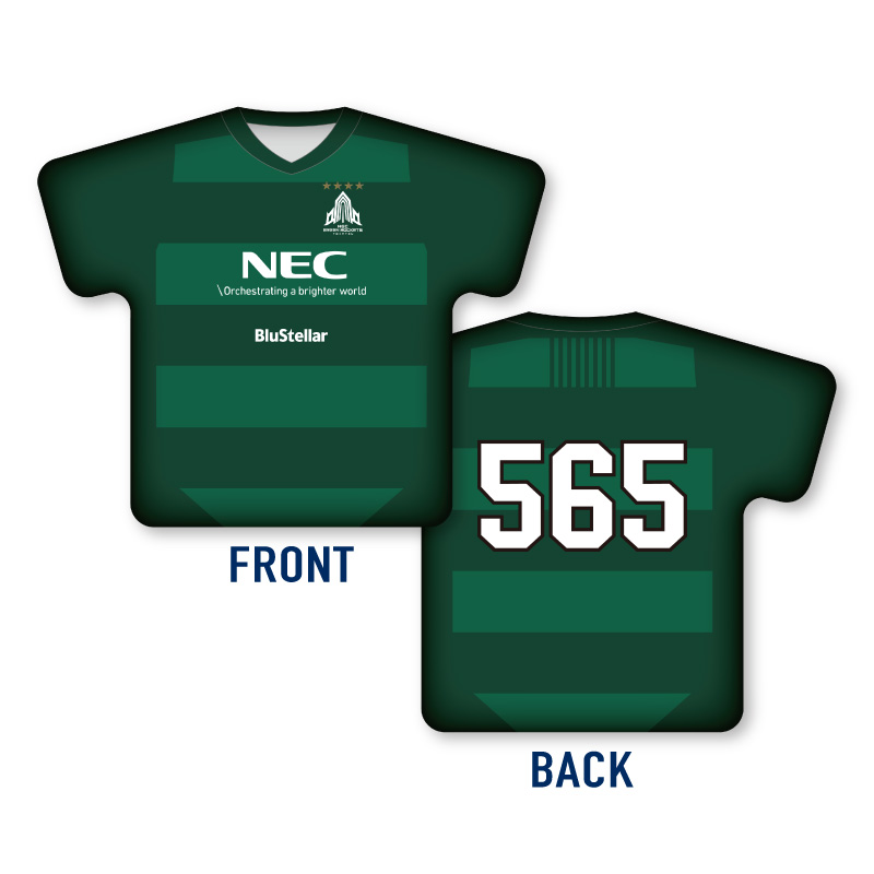 未開封】Mizuno NEC Green Rocketsラガーシャツ Oサイズ 未開封