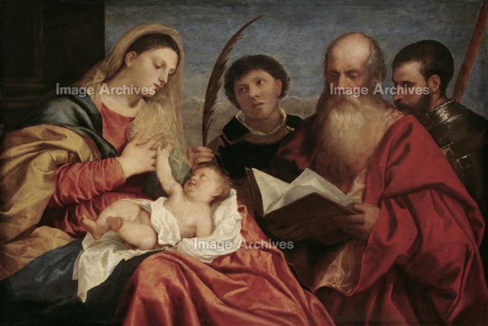 作品詳細 | 聖母子と聖人たち | イメージアーカイブ - DNPアート