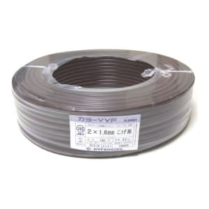 VVF1.6×2C×100mコゲチャ (カワイ電線)｜2心｜電線(ケーブル)｜電材堂