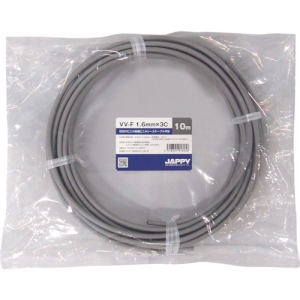 切り売り】1.6mm×3C｜3心｜VVF ビニル絶縁ビニルシースケーブル平形の