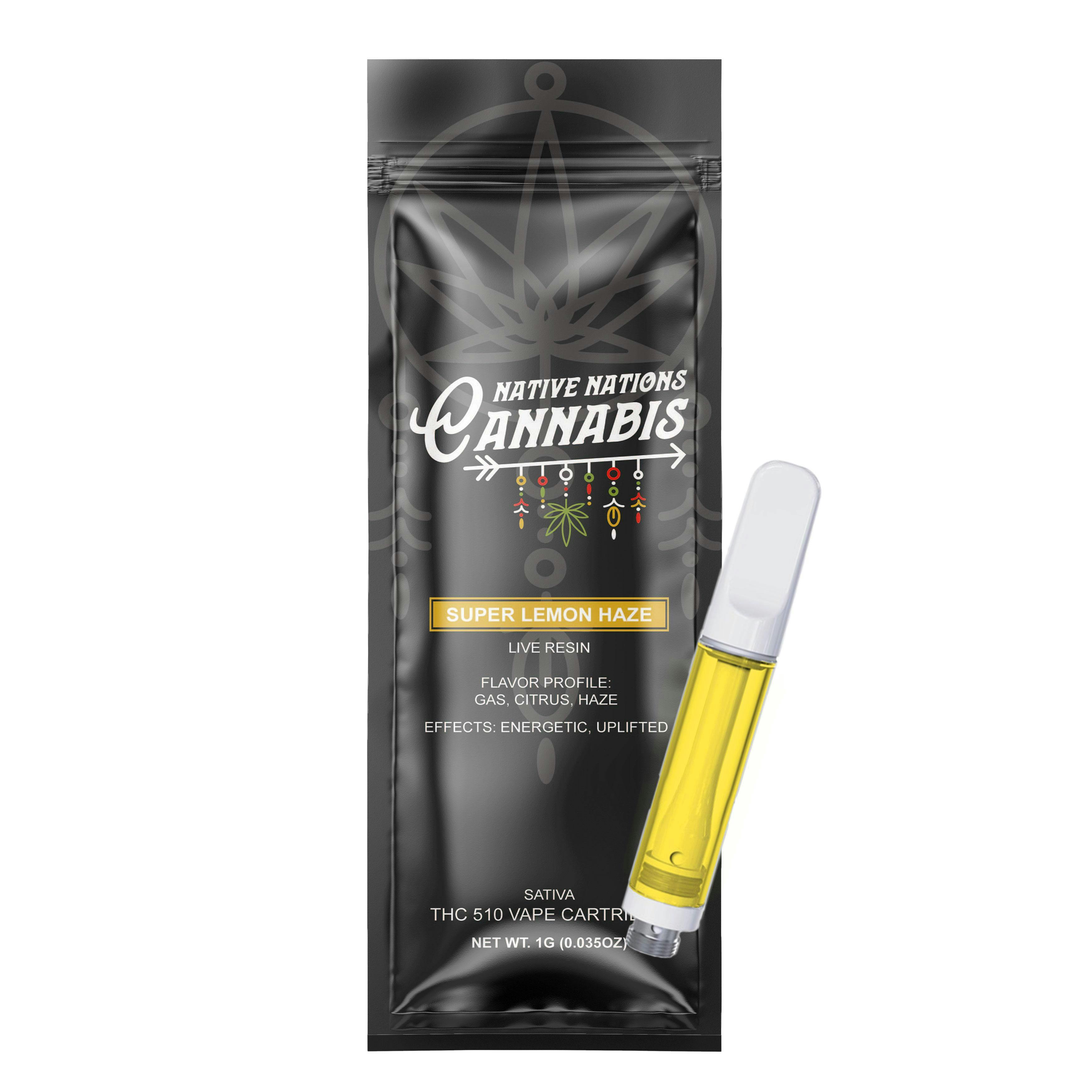 Super Lemon Haze | Resin infused Vape Cartridge | 1g by Native