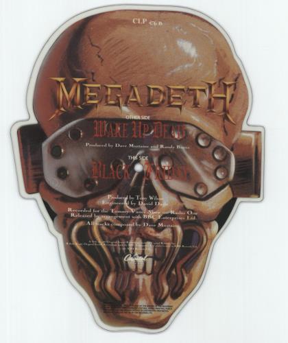 Megadeth Wake Up Dead UK shaped picture disc (picture disc vinyl