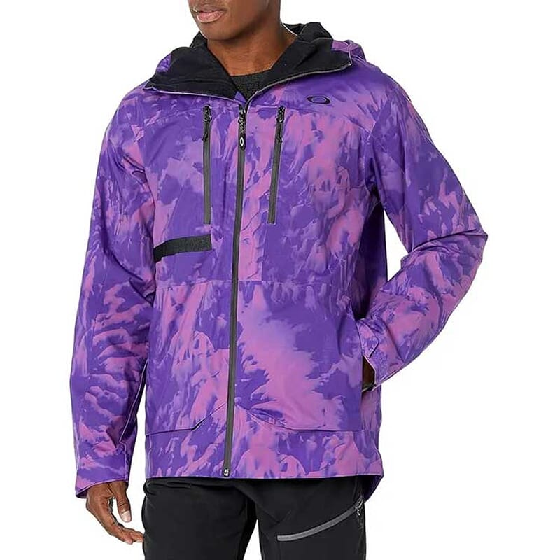 Oakley TC Earth Purple Mountain Tie-Dye Print Shell Jacket XXL