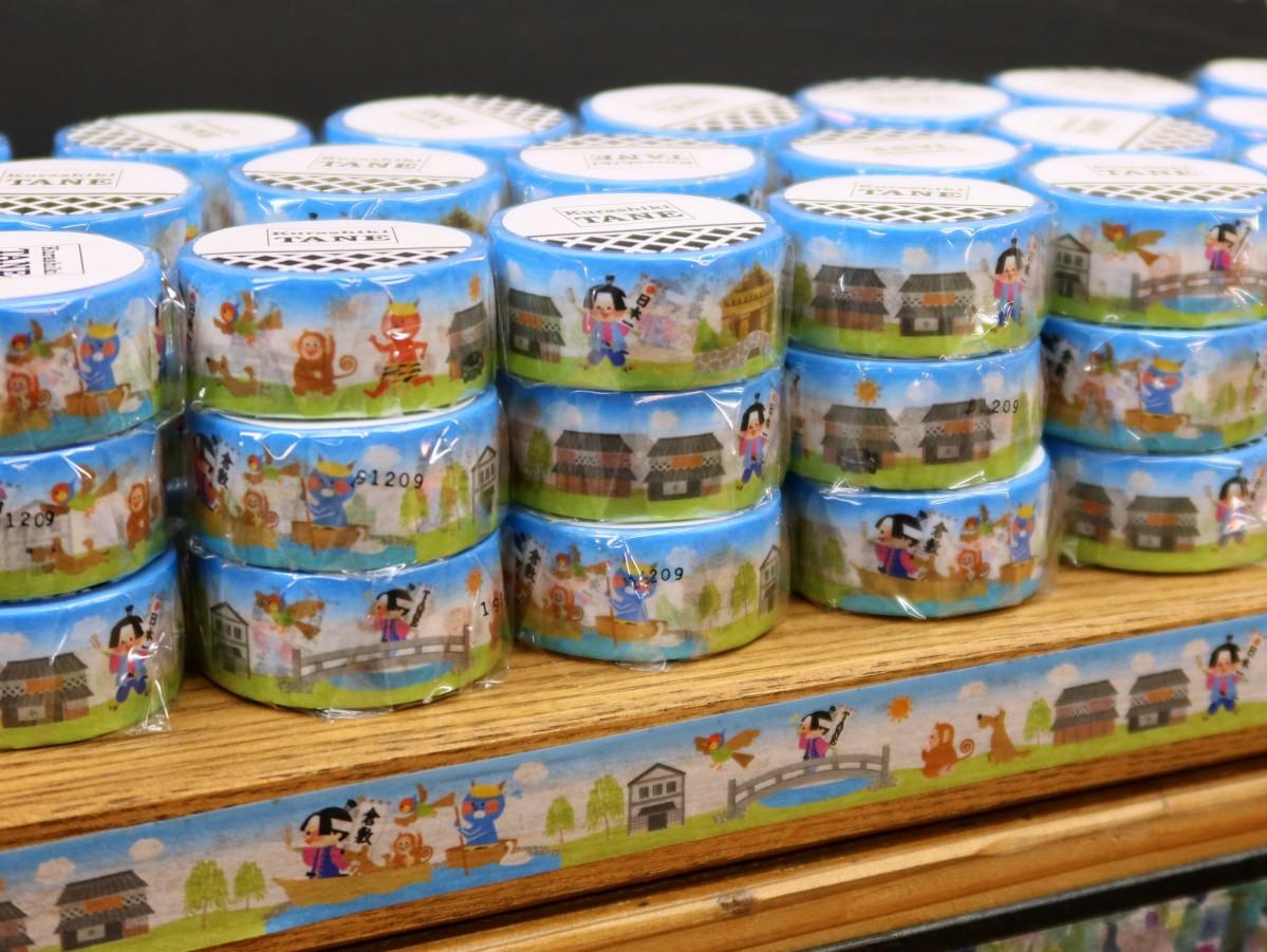 倉敷のマスキングテープ専門店に「桃太郎」テーマのオリジナル商品