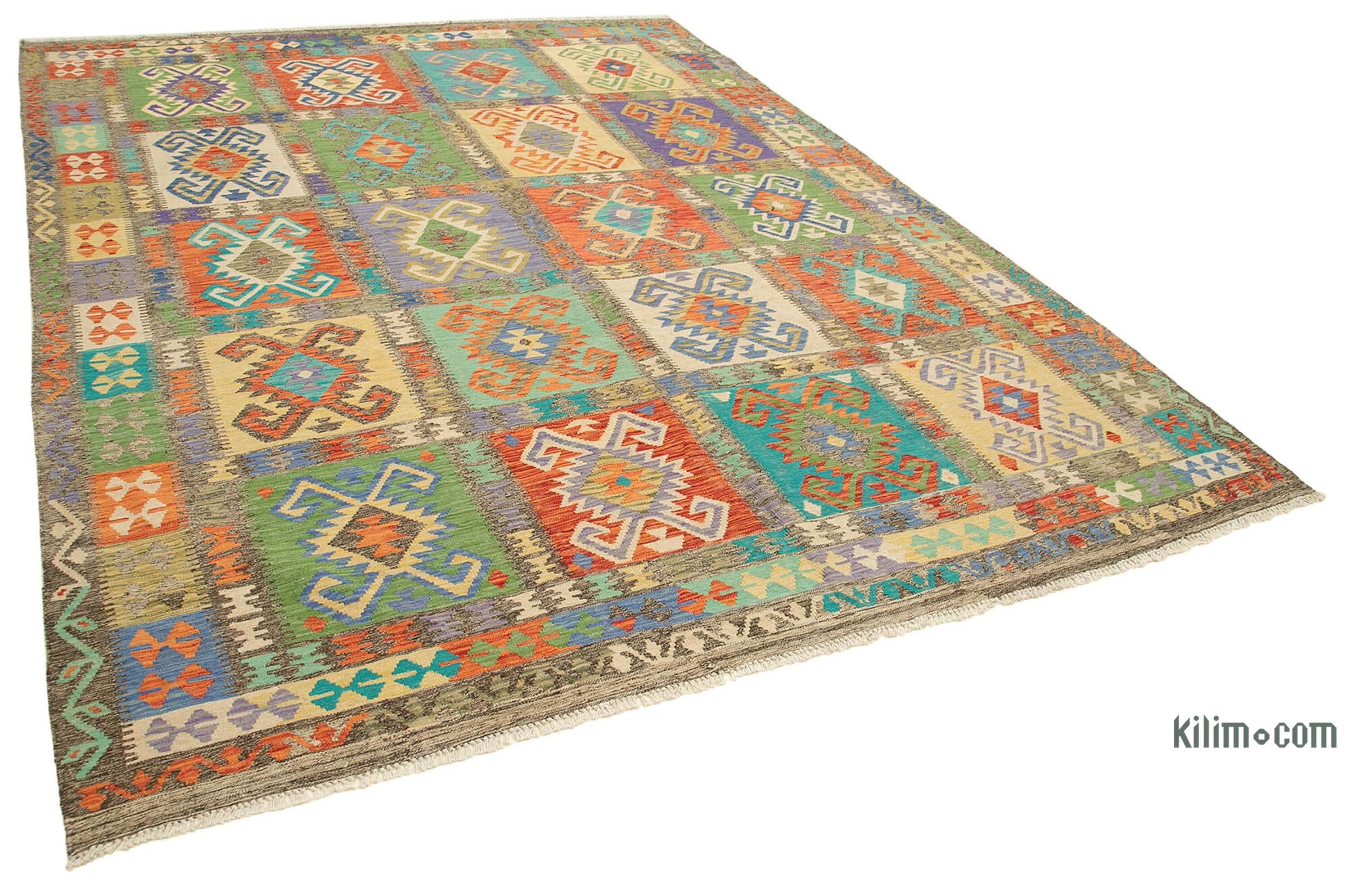 New Afghan Kilim Rug - 8' 7