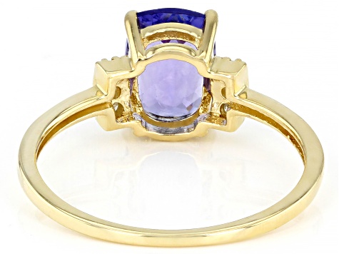 Blue Tanzanite 10k Yellow Gold Ring 1.44ctw - DOK1990 | JTV