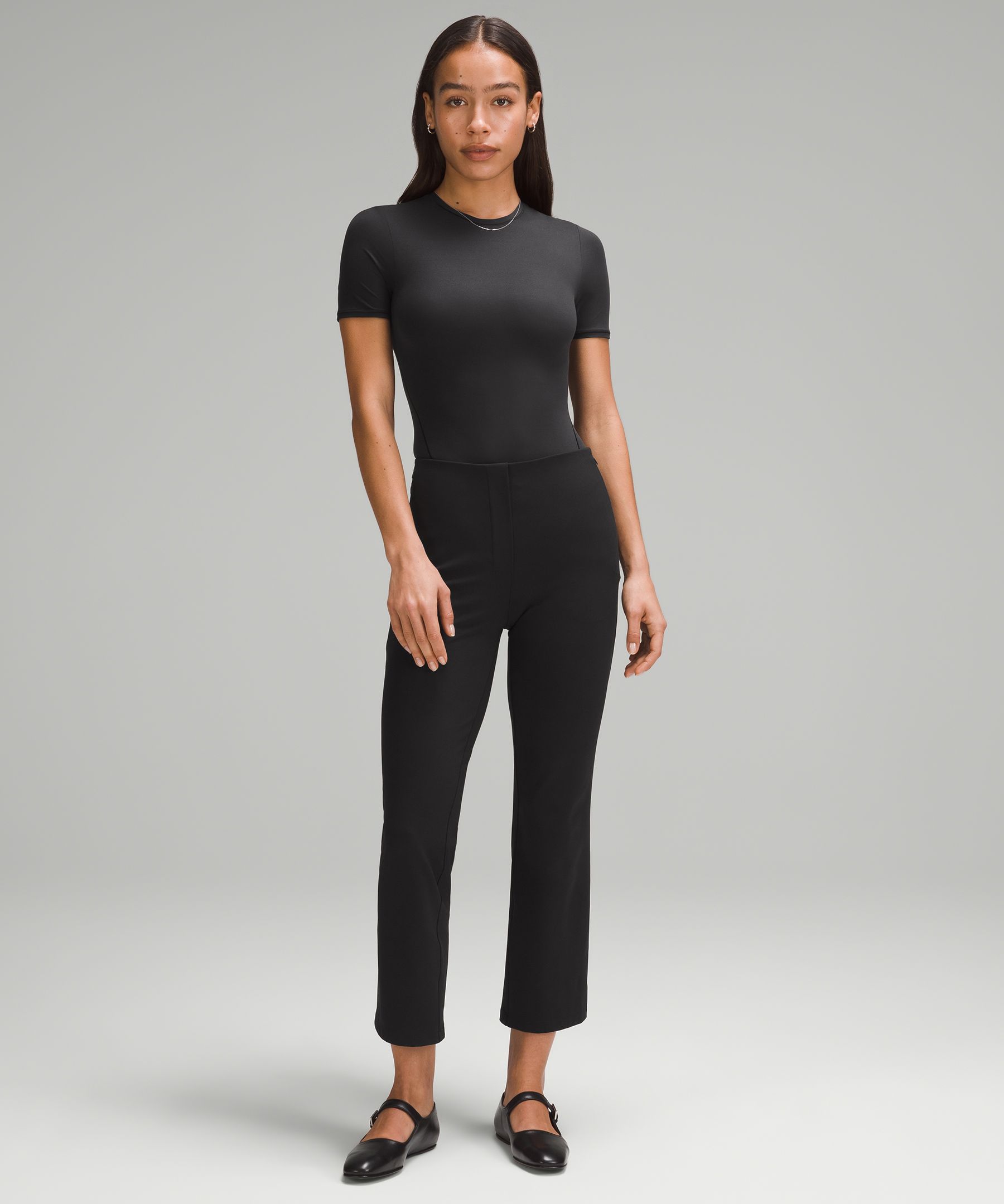Smooth Fit Pull-On High-Rise Cropped Pant | Women's Trousers