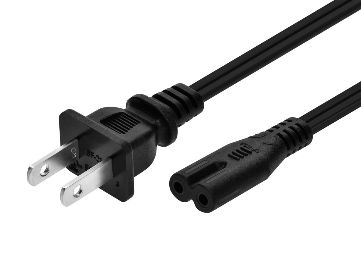 Monoprice Power Cord - Non-Polarized NEMA 1-15P to Non-Polarized