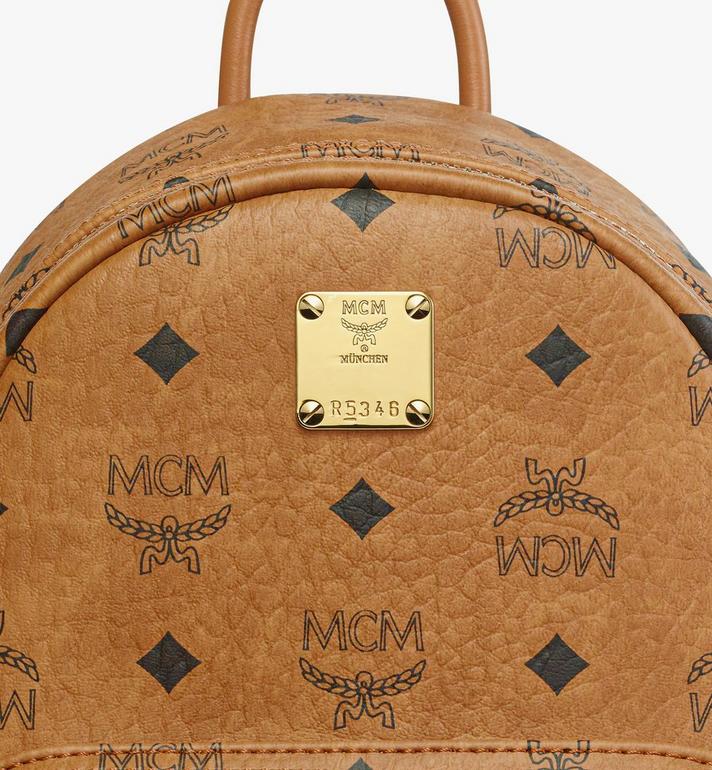 Mini Stark Side Studs Backpack in Visetos Cognac | MCM ®US