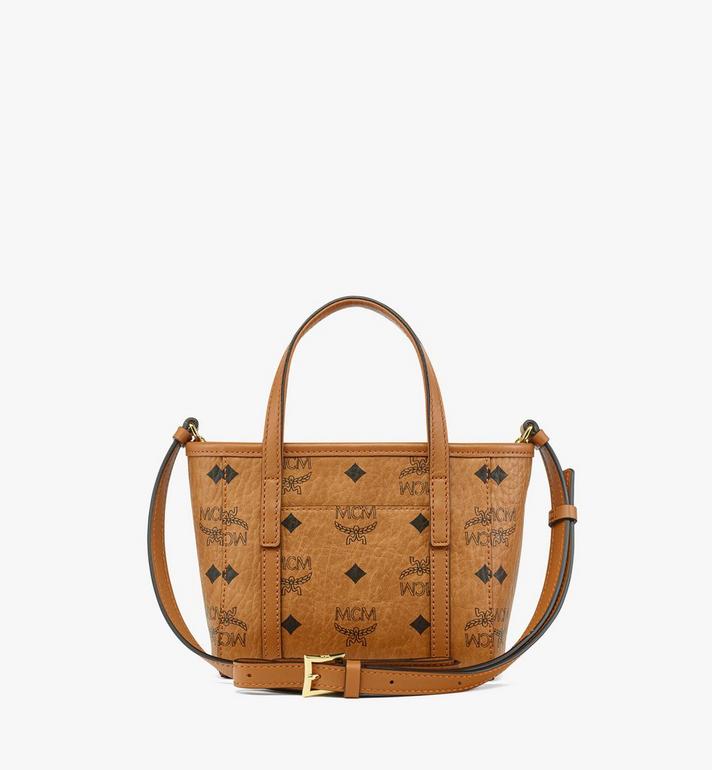 X-Mini Toni Top-Zip Shopper in Visetos Cognac | MCM ®US