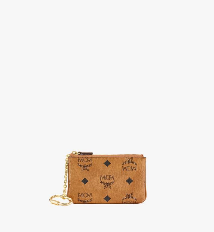 Mini Key Pouch in Visetos Original Cognac | MCM ®US
