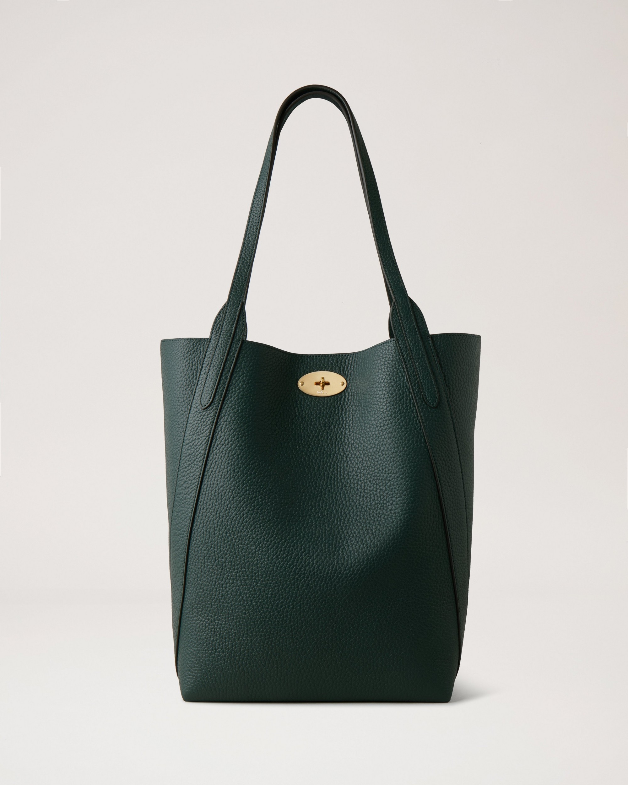 Mulberry | North South Bayswater Tote | Mulberry Green Heavy Grain